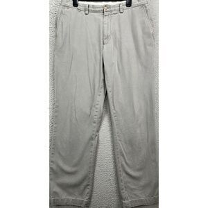 Polo Ralph‎ Lauren Pants Mens 36X32 Gray Khakis Classic Fit Straight Flat Front